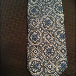 Blue design tie